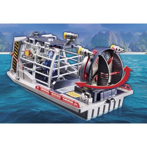 Playmobil Enemy Airboat With Raptors 9433 4008789094339