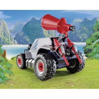 Playmobil Όχημα Λαθροκυνηγών Και Οικογένεια Τρικεράτωψ 9434 4008789094346
