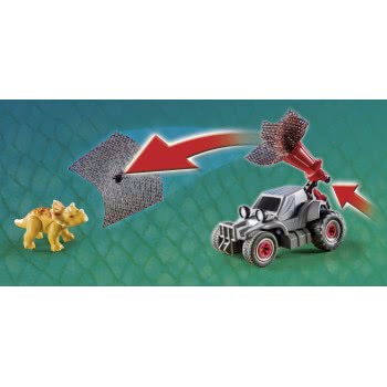 Playmobil Enemy Quad With Triceratops 9434 4008789094346