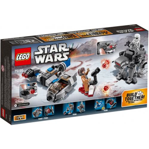 LEGO Star Wars Ski Speeder Εναντίον Πρώτου Τάγματος Walker Microfighters 75195 5702016109894