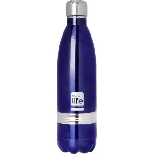 eco life Stainless Steel INOX Water Bottle Double Walled 750Ml, Purple 33-BO-3002 5208009001126