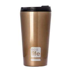 eco life Stainless Steel Coffee Bottle 370Ml, Bronze 33-BO-4002 5208009001157