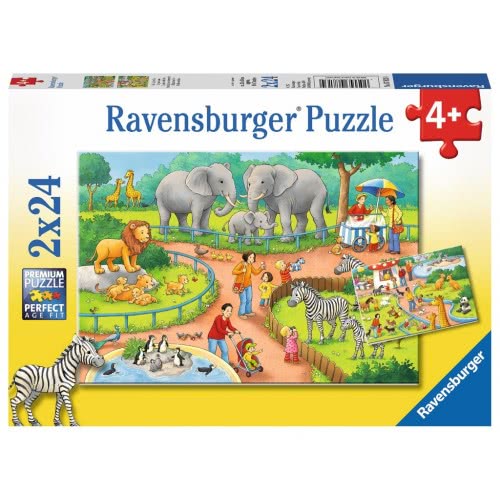 Ravensburger Παζλ 2X24 Τεμ. Ζωολογικός Κήπος 7813 4005556078134