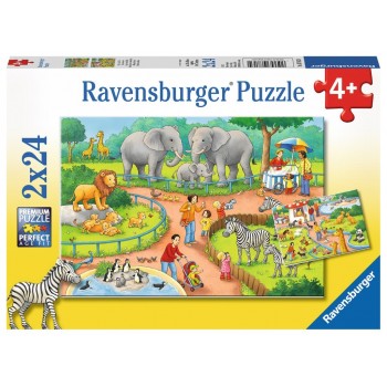 Ravensburger Παζλ 2X24 Τεμ. Ζωολογικός Κήπος 7813 4005556078134