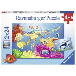 Ravensburger Παζλ 2X24 Τεμ. Υποθαλάσσια Ζωή 7815 4005556078158
