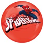 John Light Up Ball 100Mm Cars & Spiderman With LED - 2 Designs 52163 4006149521631