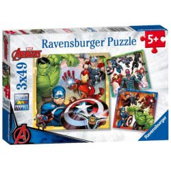 Ravensburger Παζλ 3X49 Τεμ. Avengers 8040 4005556080403