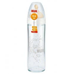 NUK Classic Baby Bottle Medium Flow 240Ml 0-6 Months 10754079 4008600223818