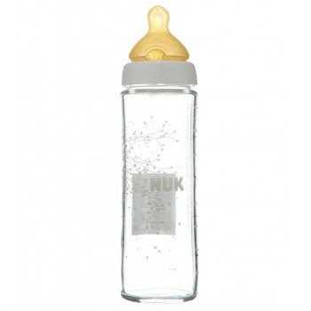 NUK Classic Baby Bottle Medium Flow 240Ml 0-6 Months 10754079 4008600223818