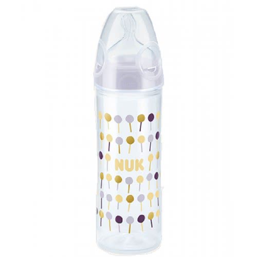NUK New Classic Μπιμπερό Πολυπροπυλενίου 250Ml 1 (6-18 Μηνών) - 3 Σχέδια 10741625 4008600211266