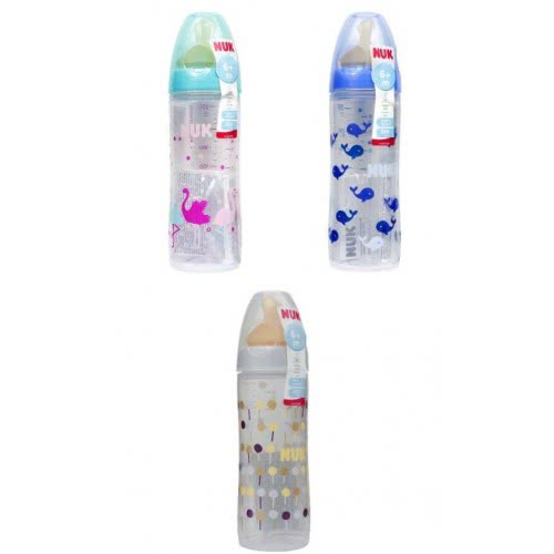 NUK Μπιμπερό Πολυπροπυλενίου 250Ml (6-18 Μηνών) Καουτσουκ - 3 Σχέδια 10741646 4008600213383