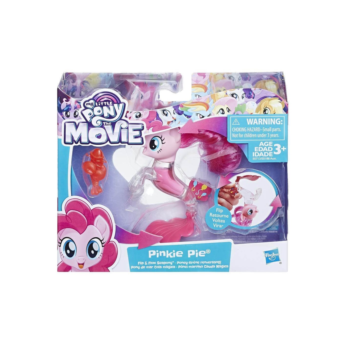 Hasbro My Little Pony The Movie Pinkie Pie Flip & Flow Seapony E0188 ...