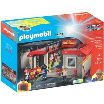 Playmobil Βαλιτσάκι Πυροσβεστικός Σταθμός 5663 4008789056634