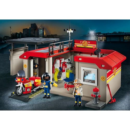 Playmobil Βαλιτσάκι Πυροσβεστικός Σταθμός 5663 4008789056634
