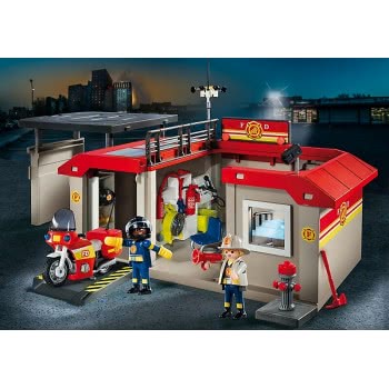 Playmobil Βαλιτσάκι Πυροσβεστικός Σταθμός 5663 4008789056634