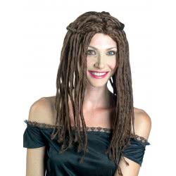 CLOWN Περούκα Χίπισσας Rasta Styled Σε 2Χρωματα 80922 5203359809224