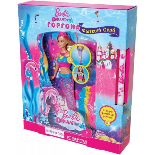 Mattel Λαμπάδα Barbie Dreamtopia Γοργόνα - Φωτεινή Ουρά GDJ47 887961744613
