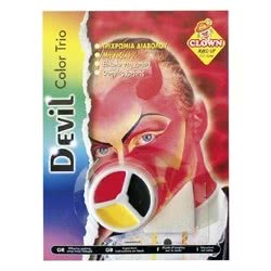 CLOWN Μακιγιάζ Trio Διαβόλου 70082 5203359700828