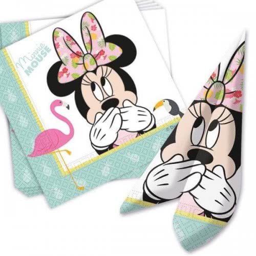 PROCOS Minnie Tropical Disney Two-Ply Paper Napkins 33X33cm - 20Pcs 089232 5201184892329