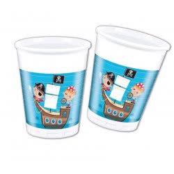 PROCOS Pirates Treasure Hunt Plastic Cups 200Ml - 8Pcs 088251 5201184882511
