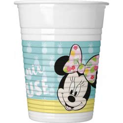 PROCOS Ποτήρια Πλαστικά Minnie Tropical Disney 200Ml - 8Τμχ 089231 5201184892312