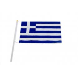 Argy Toys Σημαία Ελλάδος Πολυεστερικό Με Ξύλινο Κοντάρι 00126-1 6902387100097
