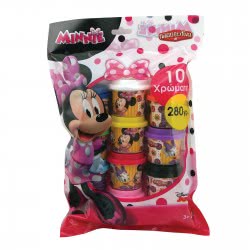 As company Πλαστελίνη Minnie Σακουλάκι Με 10 Βαζάκια Και Καπάκια Καλουπάκια 280Gr 1045-03569 5203068035693