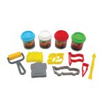 As company Dough Bucket With 4 Pots - 3D Caps And 8 Tools 200Gr For Ages 3+ 1045-03550 5203068035501