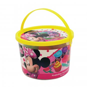 As company Πλαστελίνη Minnie Κουβαδάκι Με Βαζάκια Καπάκια Καλουπάκια Και Εργαλεία 200Gr 1045-03571 5203068035716