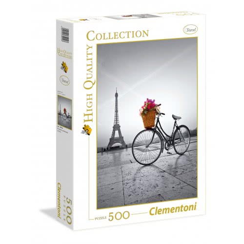 Clementoni Παζλ Quality Collection Ποδήλατο Με Λουλούδια Στο Παρίσι 500 Τμχ 1220-35014 8005125350148