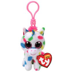ty Beanie Boos Harmonie Plush Clip Unicorn White 8.5Cm 1607-35211 008421352111
