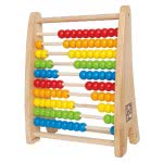 Hape Rainbow Bead Abacus Πολύχρωμος Άβακας 10 Στηλών E0412A 6943478002593