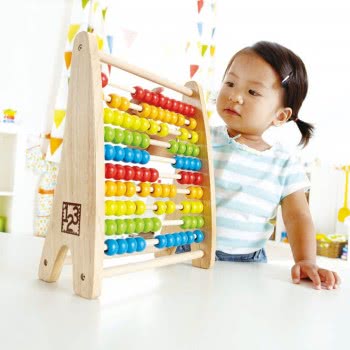 Hape Rainbow Bead Abacus E0412A 6943478002593