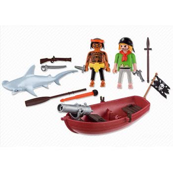 Playmobil Πειρατική Βάρκα Και Καρχαρίας 5137 4008789051370