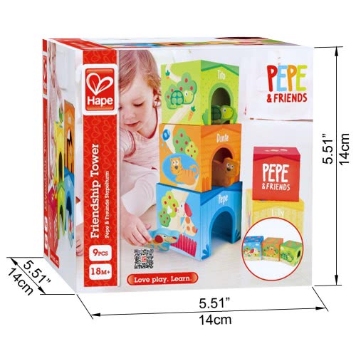 Hape Pepe And Friends Friendship Tower E0451 6943478016903