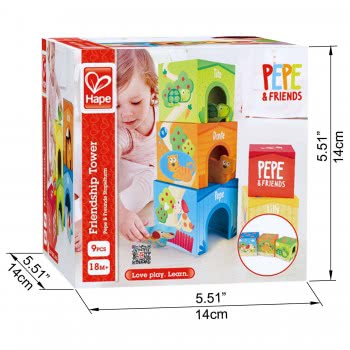 Hape Pepe And Friends Friendship Tower E0451 6943478016903