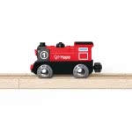 Hape Battery Powered Engine No.1 Ξύλινο Βαγόνι Με Φως & Κουμπάκι Για Αλλαγή Κατεύθυνσης - 1Τεμ E3703A 6943478014916