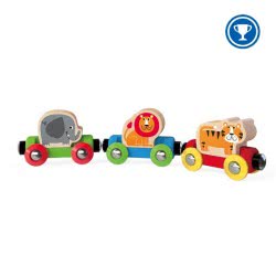 Hape Jungle Journey Train - Βαγονάκια Τρένου Με Φιγούρες Ζώων Της Ζούγκλας E3807A 6943478015081