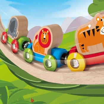 Hape Jungle Journey Train E3807A 6943478015081