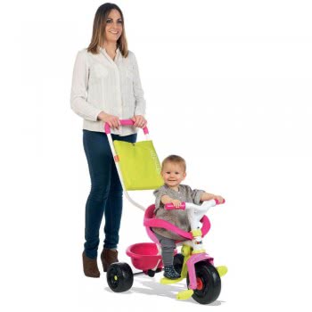 Smoby Παιδικό Ποδήλατο Τρίκυκλο Be Fun Comfort Pink 740406 3032167404060