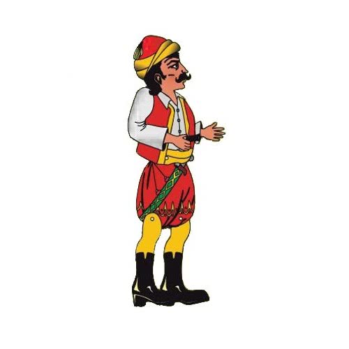 AK TOYS Φιγούρα Θεάτρου Σκιών Βελιγκεκας 33X12εκ 109 5203249001097