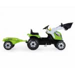 Smoby Farmer Max Green Tractor With Trailer 710109 3032167101099