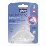Chicco Silicon Nipple Natural Feeling, Medium Flow, 2M+ B50-81023-10 8058664008209