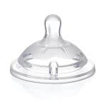Chicco Silicon Nipple Natural Feeling, Adjustable Flow, 4M+ - 2Pcs B50-81035-20 8058664008247