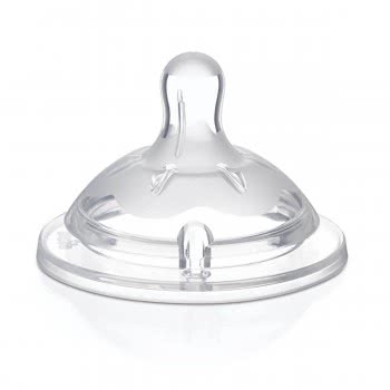 Chicco Silicon Nipple Natural Feeling, Adjustable Flow, 4M+ - 2Pcs B50-81035-20 8058664008247