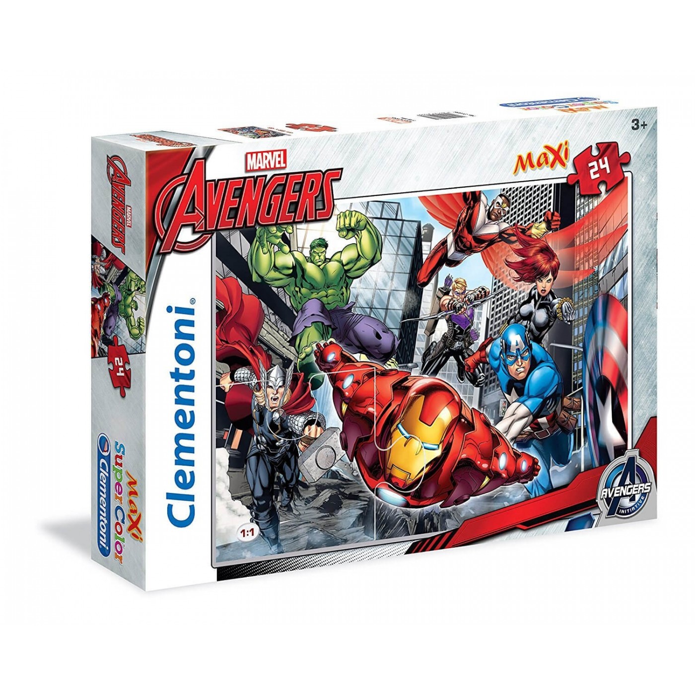 Clementoni Puzzle 24Pc Maxi Super Color Marvel - We Are The Avengers ...