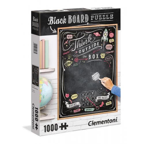 Clementoni Puzzle Blackboard Think Outside The Box 1000 Pcs 1260-39468 8005125394685