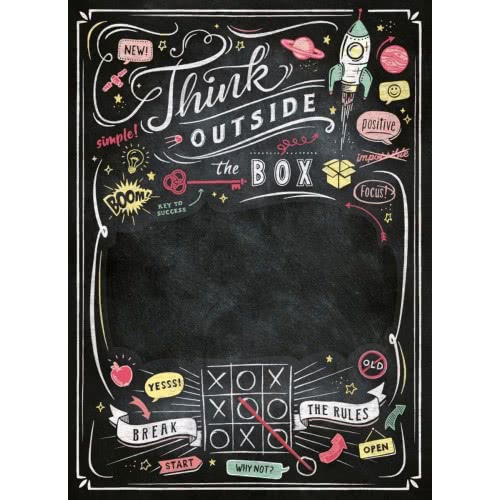 Clementoni Puzzle Blackboard Think Outside The Box 1000 Pcs 1260-39468 8005125394685