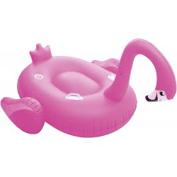 Bestway Pink Inflatable Giant Mega Supersized Flamingo Rider Swimming Lounge Float Pool Toy 41108 6942138939125