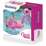 Bestway Φλαμίνγκο Φουσκωτό Στρώμα Θαλάσσης Γίγας Με Ποτηροθήκη 175X173εκ. - Ροζ 41108 6942138939125